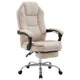 thumbnail of Silla de oficina de tela Castle Crema