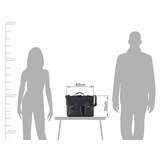 thumbnail of Ruitertassen Lederschulranzen 40cm Lederranzen Ruitertassen Aktentasche Leder Tornister schwarz mit Rückengurten und Schultergurt 2237-11