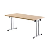 thumbnail of Hammerbacher-Klapptisch 160x80 cm Buche/Chromgestell-VKL16/6/C