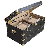 thumbnail of Angel Cerdá Baule in pelle nera 5159C 93 x 54 x 50