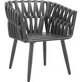 thumbnail of Stuhl Lugano im Rope-Design mit Aluminiumgestellanthrazit