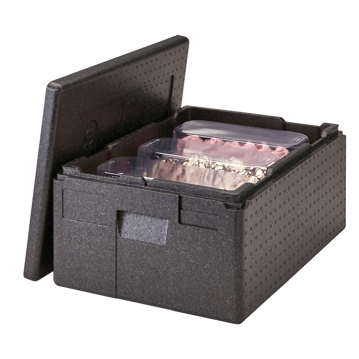 CAMBRO - EPP180X-110 - Contentor-Caixa Isotérmica Multifunction Cam GoBox - 61 x 43 x 27 cm (M.Ext) - 54,8 x 36,8 x 20 cm (M.Int) - Preto