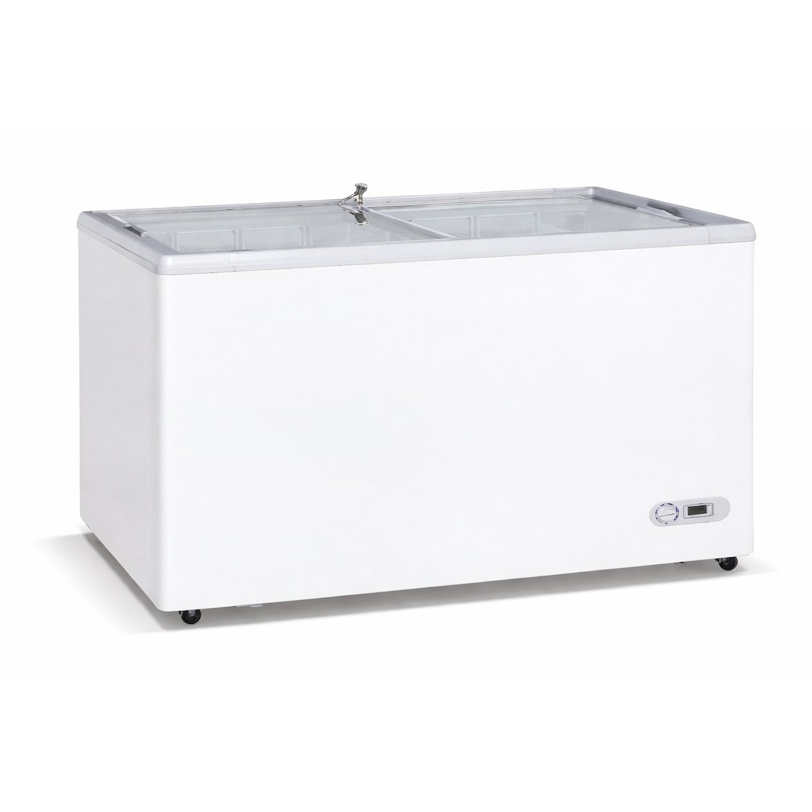 Congelatore a pozzetto 150,4x68x83,2h cm 520 lt -18 -22°C con ante in vetro scorrevoli