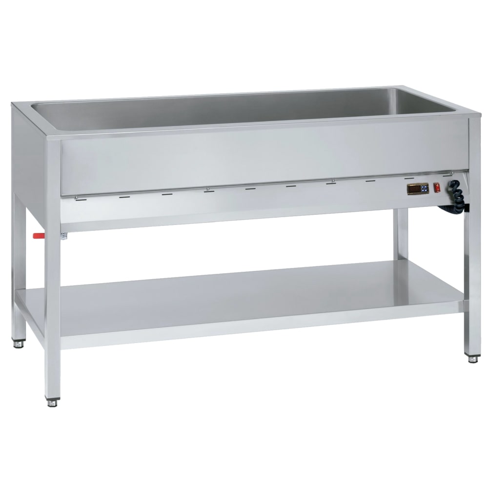 EURAST - Bain marie électrique pour 4 gn 1/1-200 sur support - 1400x610x850 mm - 3200 W 230/1V - 54020340