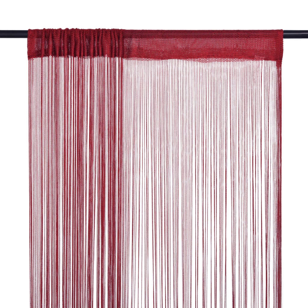 vidaXL Draadgordijnen 2 st. 140 x 250 cm bordeaux rood