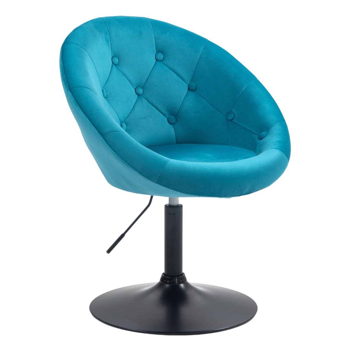 SVITA HAVANNA Sessel Lounge Clubsessel Barhocker Drehsessel Retro Samt Petrol
