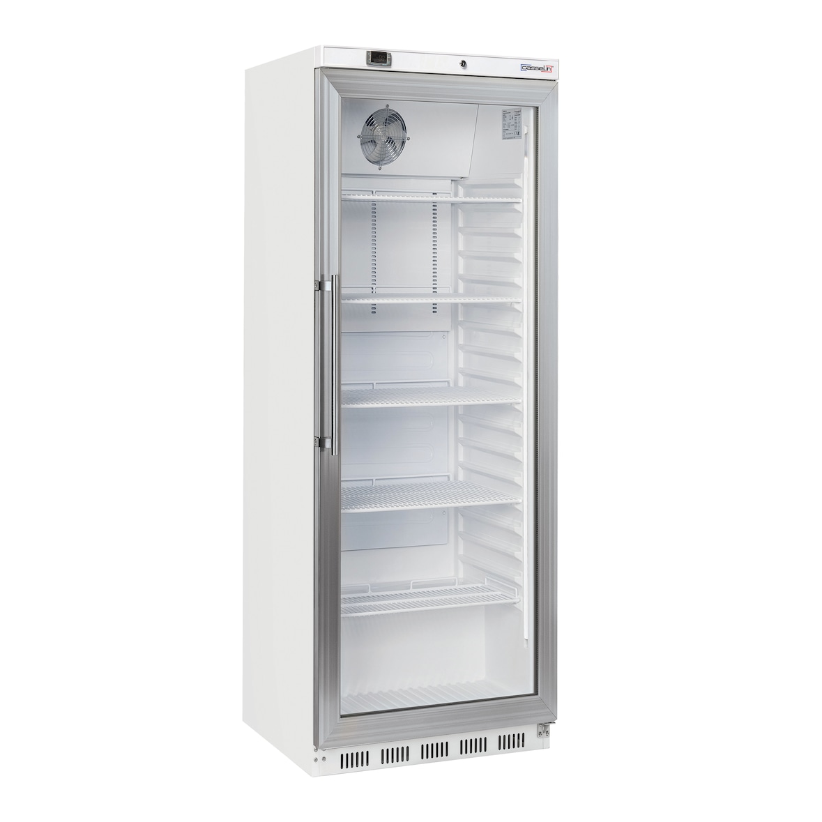 Koelkast met glazen deur 400 L Wit CAPV400LB Casselin