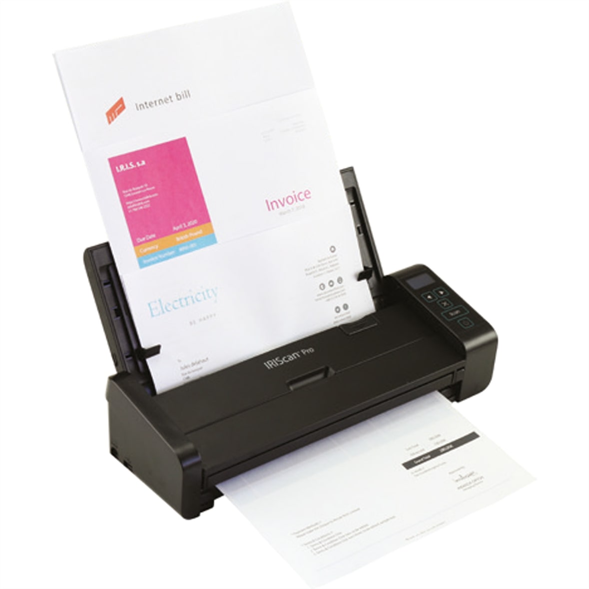 IRISCan Pro 5 23PPM ADF20Páginas scanner de documentos, scanner móvel com multi-alimentação