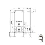 thumbnail of Belvit Trockenbau Vorwandelement, Montageelement für Bidet