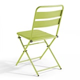 thumbnail of Ensemble table de terrasse pliante et 2 chaises acier vert - Oviala