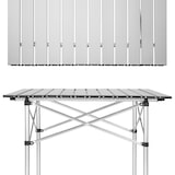 thumbnail of tectake Table pliante de camping en aluminium avec housse, 70 x 70 x 70 cm 70 x 70 x 70 cm Gris