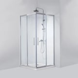 thumbnail of Box Doccia Doppia Scorrevole 8mm Anticalcare Acciaio Inox H190 - 89x89