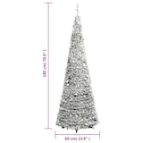 thumbnail of vidaXL Kunstkerstboom pop-up met sneeuw 150 LED's 180 cm