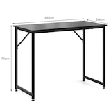 thumbnail of COSTWAY Scrivania, piccola scrivania per computer, 100 x 50 x 77 cm, tavolo da ufficio, tavolo per PC, struttura in metallo, per ufficio domestico