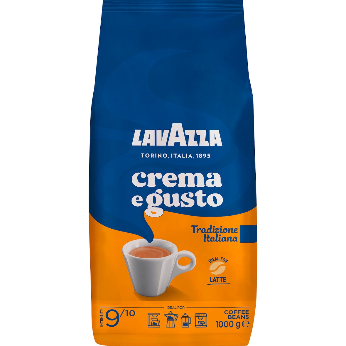 Lavazza Kaffee Crema e Gusto Tradizione Italiana ganze Bohnen (1 kg)