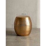 thumbnail of Beistelltisch 42 x 42 x 42 cm Aluminium Gold Dekotisch Orientalisch Rund, Designer Ablagetisch Metall Modern, Anstelltisch Schmal , Kleiner