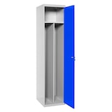 thumbnail of SimonRack Taquillas Vestuario Metálica, 1800x400x500 mm, 1 Puerta, Doble Compartimento, Incluye Llave, Gris/Azul - Simonlocker