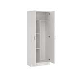 thumbnail of Dmora Armadio multiuso Charleston, Mobile portascope a 2 ante, Scarpiera con ripiani, Guardaroba portascope, cm73x37h180 cm, Bianco
