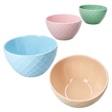 thumbnail of Pastelli 4tlg Set Müslischalen Keramik bunt pastell Waffel-Muster Dessert Bowl
