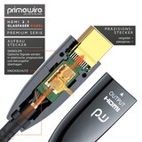 thumbnail of Primewire - HDMI Kabel 2.1 Glasfaser, 8K 120Hz, 4k 240Hz, optisches Kabel, HDR10+ 3D eARC CEC, HDCP 2.3 HDMI Kabel Ultra High Speed, Glasfaserkabel