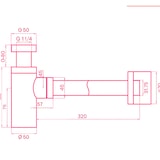 thumbnail of Sifone Di Scarico Tondo Universale In Ottone Cromato Scarico Lavabo 1'1/4 G Altezza 12,5 Cm Bagno Elegante E Resistente Contro Cattivi Odori