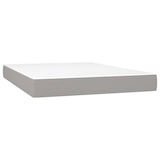 thumbnail of vidaXL Boxspringbett mit Matratze & LED Hellgrau 140x200 cm Stoff