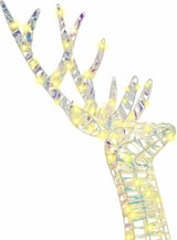 thumbnail of vidaXL 3D Rentier mit 140 LEDs Warmweiß 128 cm Haustier