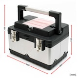 thumbnail of Helloshop26 - Gereedschapskist van 38 cm gereedschapskoffer verfijnd staal met handvat 16_0000267