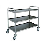 thumbnail of Carrello di servizio in accaio inox cm 90 x 60 x 104h nr. 3 piani 80 x 50