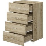 thumbnail of King Home Commode 4 tiroirs plaquée 60x41x87h cm Chêne