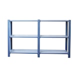 thumbnail of SimonRack Estantería de Oficina, 1000x1800x300 mm, 2 Módulos, 3 Altura, Bandejas Metal, Gris/Blanco - Officlick