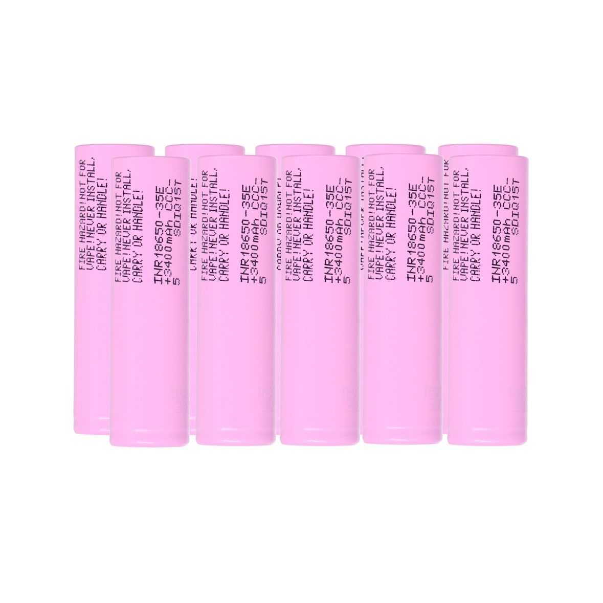 Samsung INR18650-35E – 10x 18650 Akku 3500 mAh 3,6 V (Li-Ion)