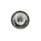 thumbnail of Napoli zwarte ronde pastakom Ø 27,5 cm binnendiameter Ø 14,5 cm Saturnia digitale print, set van 6