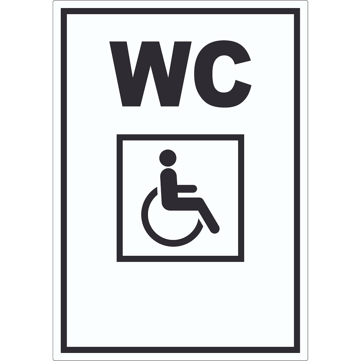 WC Behinderten Aufkleber A1 (594x841mm)
