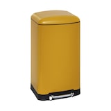 thumbnail of Poubelle 30 Litres en Métal Jaune ouverture à pédale