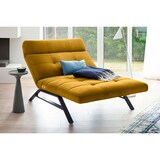 thumbnail of KAWOLA Liege AMERIVA Sessel Relaxliege Maxi Velvet curry Fuß schwarz