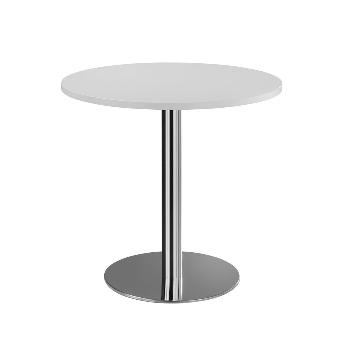 Säulentisch - rund - 750 x Ø 1000 mm - chrom/weiß 338531