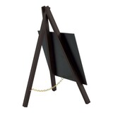 thumbnail of Securit® Mini Ardoise de table sur chevalet - Bois finition noir laqué - Feutre-craie inclus