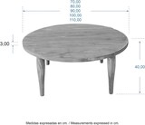 thumbnail of Ócrea Handgefertigter Couchtisch aus massivem Kiefernholz