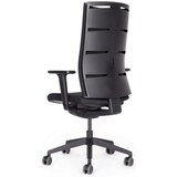 thumbnail of bümö SitzMeister Bürostuhl ergonomisch, Stoff & Netzbezug in schwarz - Ergonomischer Drehstuhl mit Rollen, Stuhl mit Armlehne, Synchronmechanik uvm.