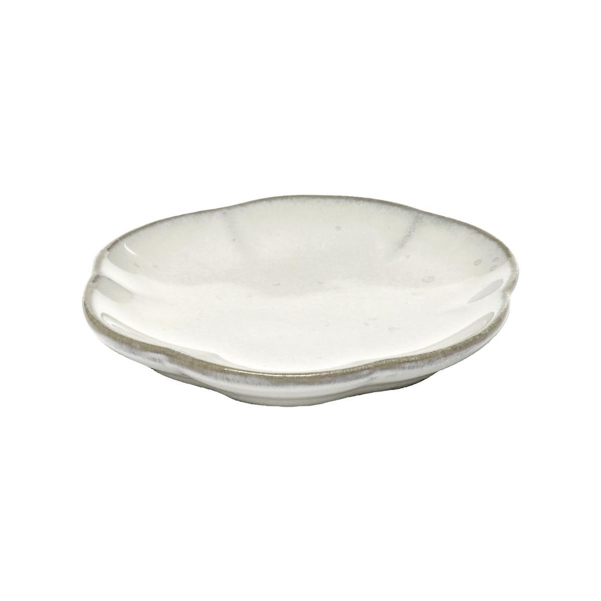 SERAX Inku Teller gerippt L Inku White, ø: 89 mm