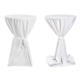 thumbnail of TexDeko Stehtischhusse Premium Weiß Ø 100cm mit Schleifenband