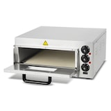 thumbnail of VERTES Gastro pizzaoven met vuurvaste steen, timerfunctie en verlichting, steenoven voor origineel Italiaans, hitte regelbaar tot 350°C eenvoudig