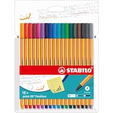 thumbnail of STABILO 18 stylos-feutres pointe fine point 88 coloris intenses