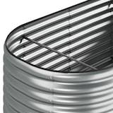 thumbnail of tectake Letto rialzato Flormma, 1257l, zincato, 200x100x80cm 200 x 80 x 100 cm Argento