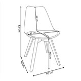 thumbnail of Pack Mesa de Comedor o Cocina Madera Maciza 160cm + 6 Sillas Nordic Blanco