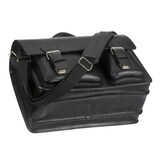 thumbnail of Ruitertassen Lehrertasche Leder 3 Fächer Schultasche Aktentasche schwarz Damen Herren 40x30cm