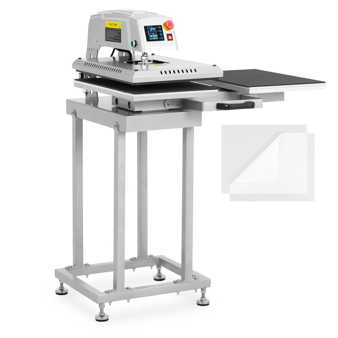 MSW Termopressa pneumatica - Doppia - 40 x 60 cm - Con base
