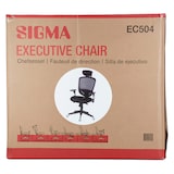 thumbnail of SIGMA EC504 silla de oficina, plástico, reposacabezas, brazos ajustables, negro