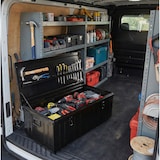 thumbnail of Baú metálico de armazenamento 900×500×370 mm, para transporte de ferramentas, aço 5/10 mm, ignífugo M1, antracite